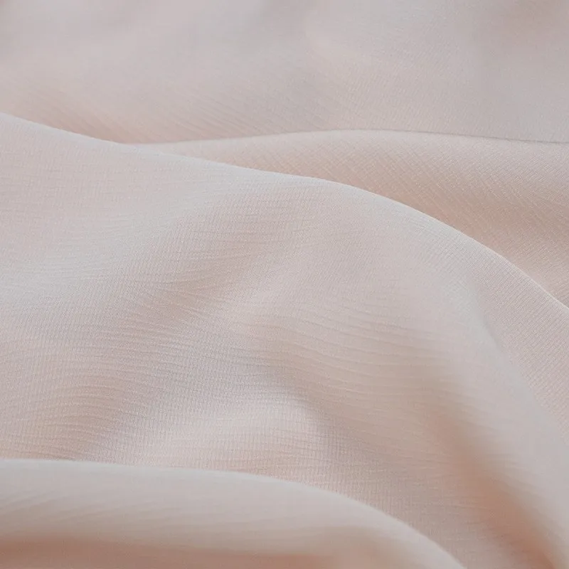 

Simple and elegant pink shirt dress cheongsam Hanfu made of silk with subtle jacquard patterns