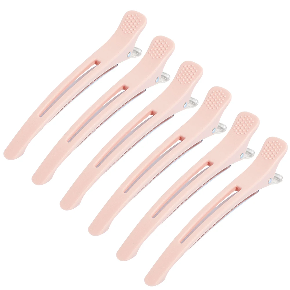 6 قطعة مقاطع الشعر بطة المضادة للانزلاق صالون مقاطع الشعر لا تجعد المشابك الشعر مقاطع لتصفيف الشعر/النساء/الرجال