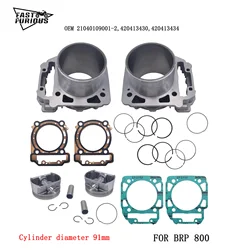 2 sets BRP 800 Cylinder Kit(With bushing) FOR BRP800CC ATV UTV 4x4QUAD BIKE Engine Parts QUAD GO KART 420413430 ODES800 Odes 800