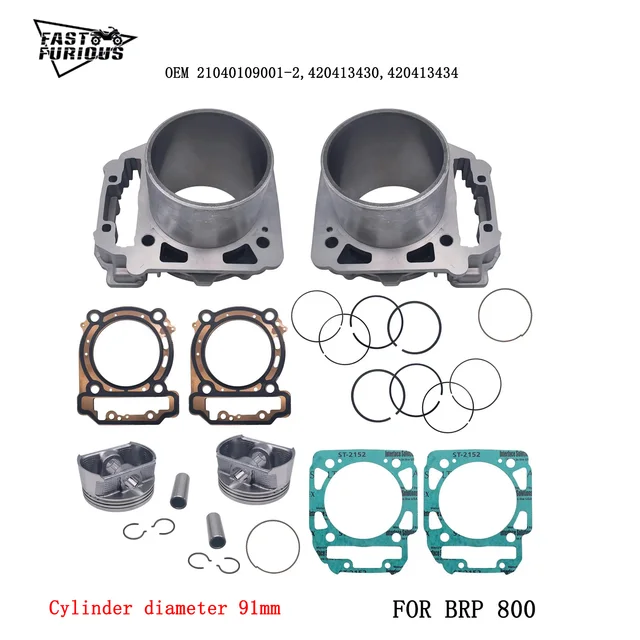 2 zestawy zestaw siłowników BRP 800 (z tuleją) dla BRP800CC ATV UTV 4 x4quad części silnika QUAD gokart 420413430 ODES800 Odes 800