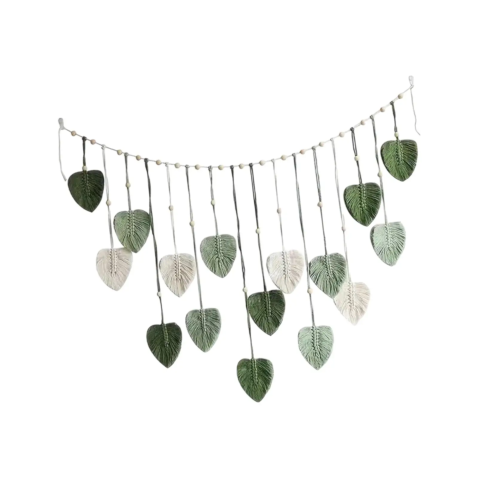 Boho Macrame Wall Hanging Tapestry Woven Cotton Decorative Wall Cloth for Bedroom Nursery and Dorm Spaces