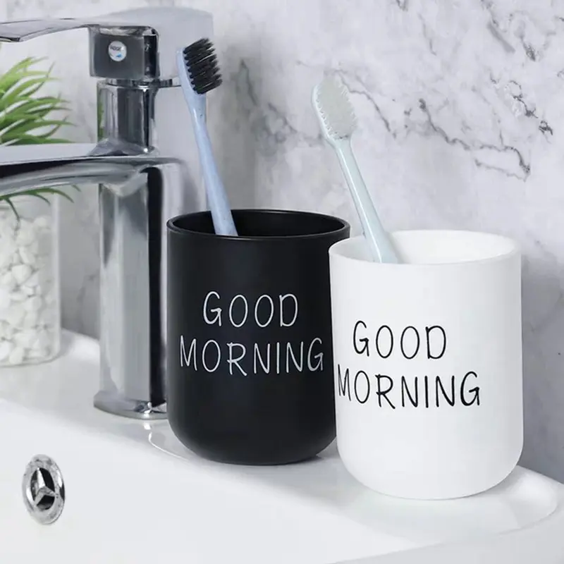 1PC Portable Creative Washing Mouth Cups Plastic Home Hotel Toothbrush Holder Bathroom Accessories Mouthwash Storage Cups 300ml