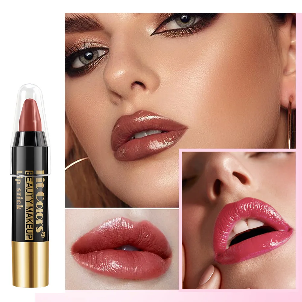 Feuchtigkeitsspendende Kreide Lippenstift Spiegel Solide Lip Gloss Stick Samt Dauerhafte Nicht Stick Tasse Lip Glasur Wasserdicht Gelee Lippen Liner Stift