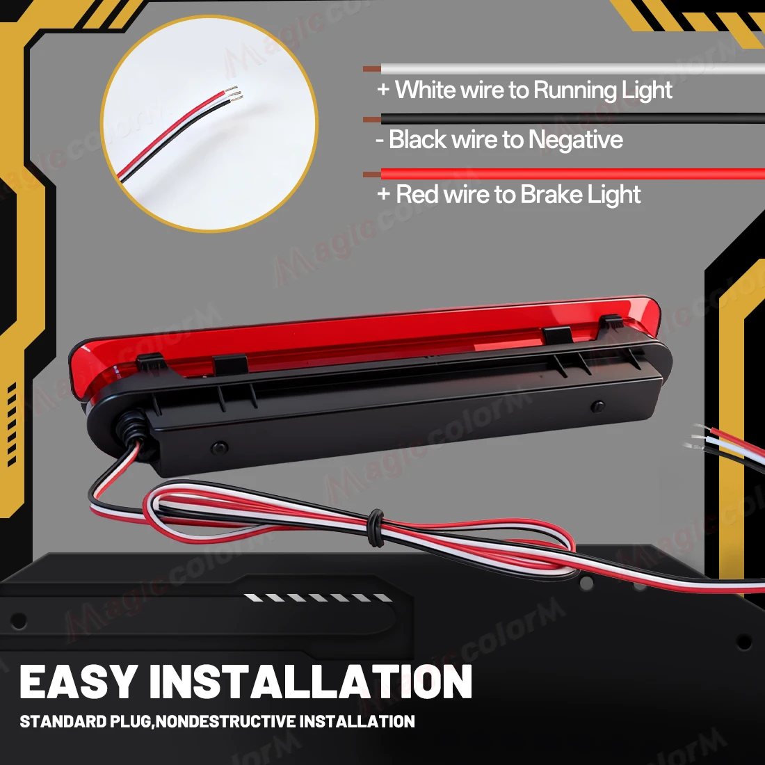 1 قطعة LED عالية الفرامل ضوء لتويوتا هايلكس فيجو 2005 2006 2007 2008 2009 2010 2011 2012 2013 2014 LED سيارة المصد الخلفي مصباح 12 فولت