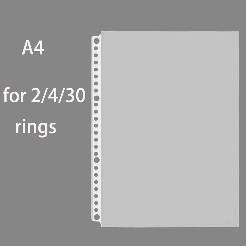 

A4 30 Rings Plastic Pockets 100 Sheets(0.688kgs) 315X235MM