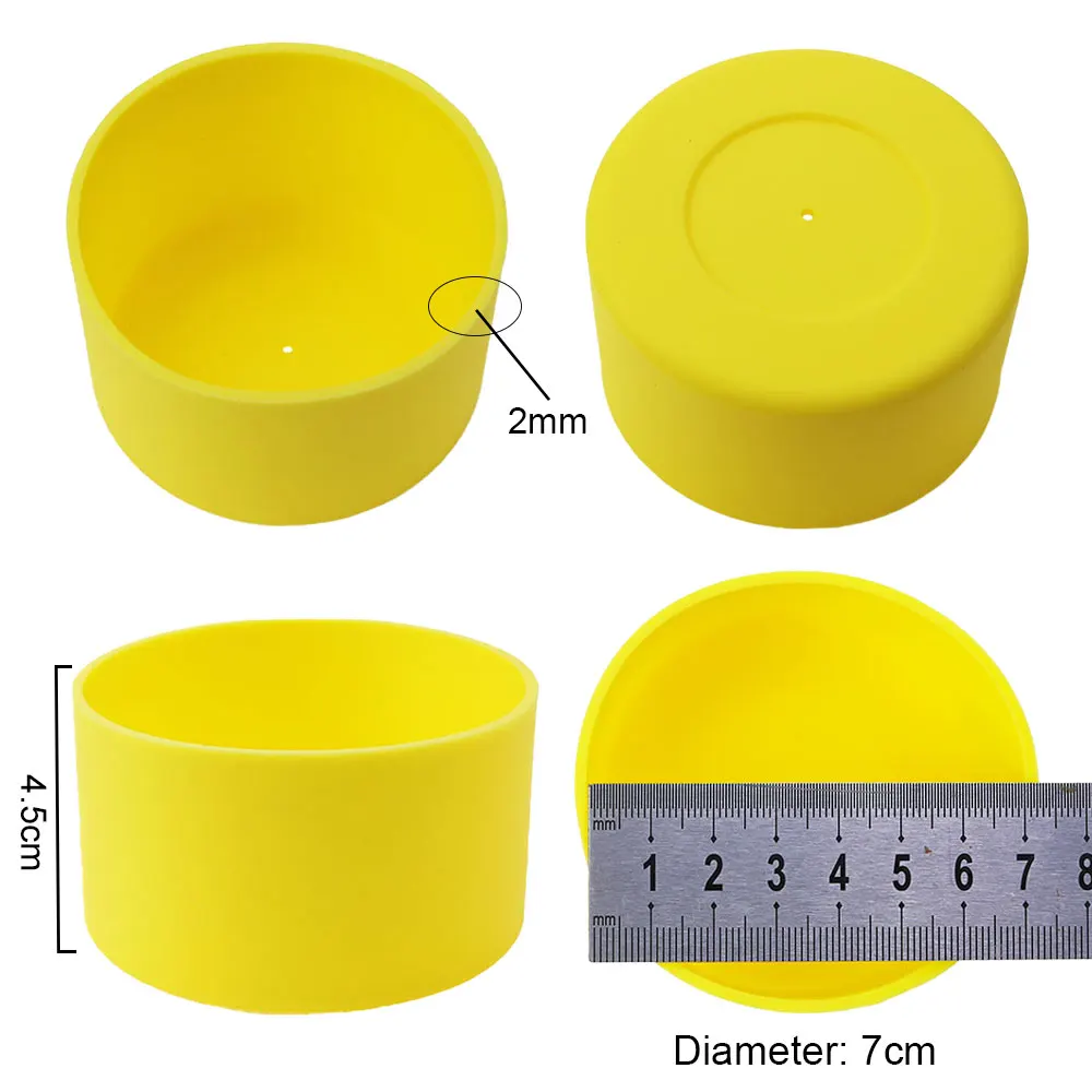Copri fondo tazza in silicone 17 colori - Manicotto sottobicchiere isolante termico antiscivolo da 7,0 cm/70 mm per tazza d'acqua/bottiglia
