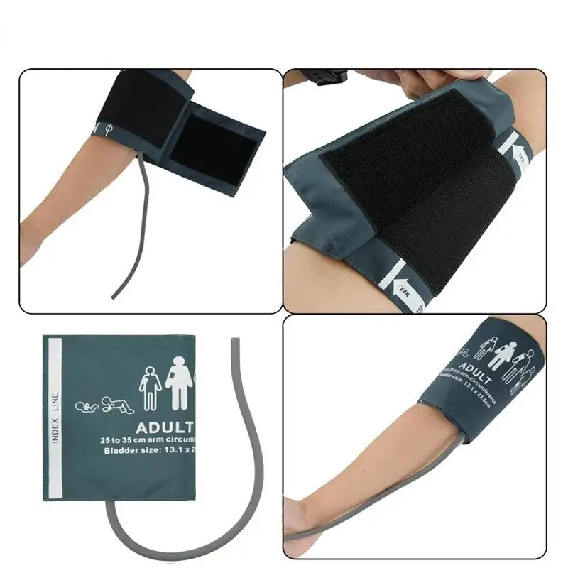 1PC Reusable Adult Blood Pressure Monitor Universal Cuff 25-35cm Arm Circumference No Connector.