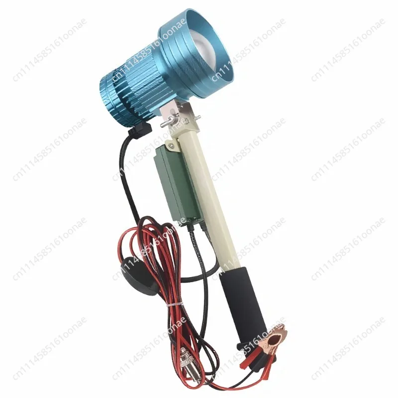 A64T-LED Zoom Telescopic Searchlight High Lumen Long Range Outdoor Spotlight Black Portable Night Fishing Sea Mining Lamp