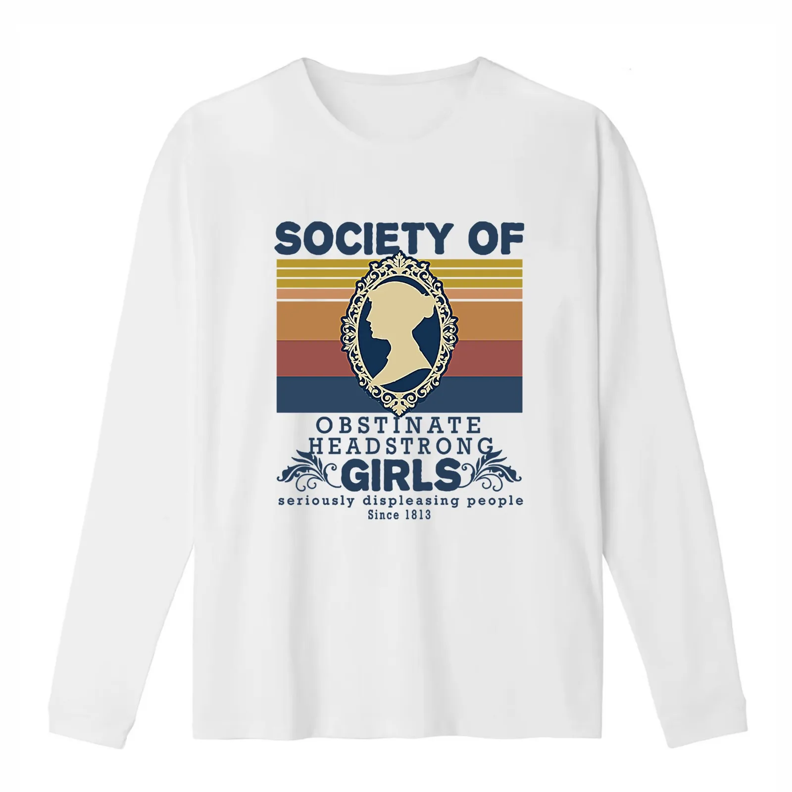 Society Of Obstinate Headstrong Girls Vintage T-Shirt Summer Casual Cotton Tee Oversized Streetwear Tops Unisex Men Women