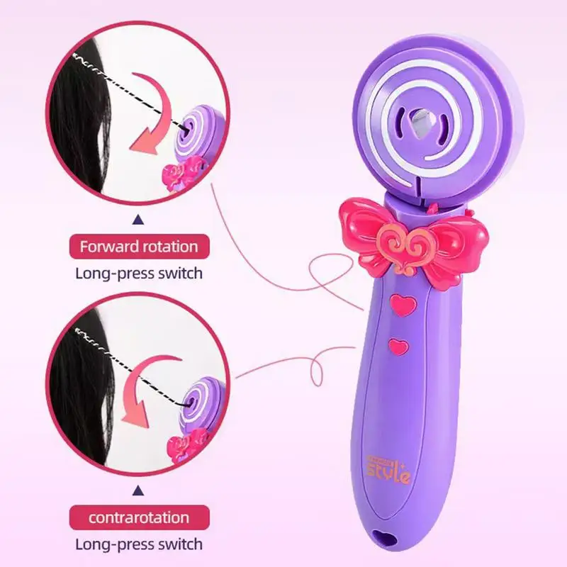 Máquina de trança de cabelo portátil ferramenta de trança de cabelo para meninas acessórios de cabelo brinquedo meninas máquina de trança de cabelo para meninas