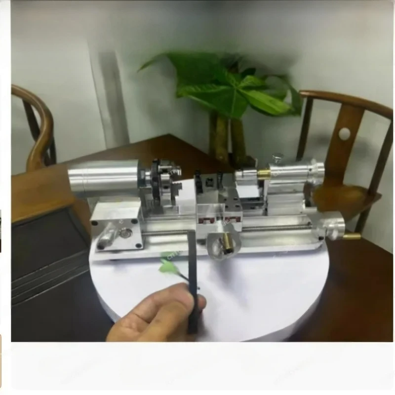 DIY Mini wielofunkcyjna domowa obróbka drewna domowej roboty mała przenośna mikro tokarka stacjonarna 110 V-220 V 100-2500 R/min