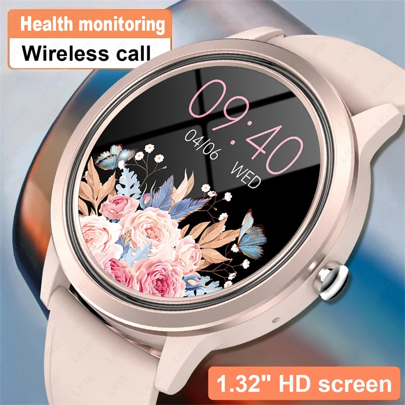 LIGE Bluetooth Calling  Men's Smart Watch Women Smart Watch Tracking Health Monitor Heart Rate Sports Fitness Watches Waterproof