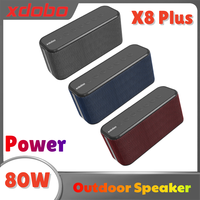 XDOBO X8 Plus Speaker 80W Powerful Bass Soundbar Wireless Subwoofer 10400mAh Power Bank Function USB/TF/AUX Music Play Camping