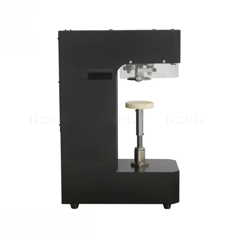 Máquina de selagem inteligente semiautomática de mesa não rotativa para latas de refrigerante e lata de plástico, PET, alumínio