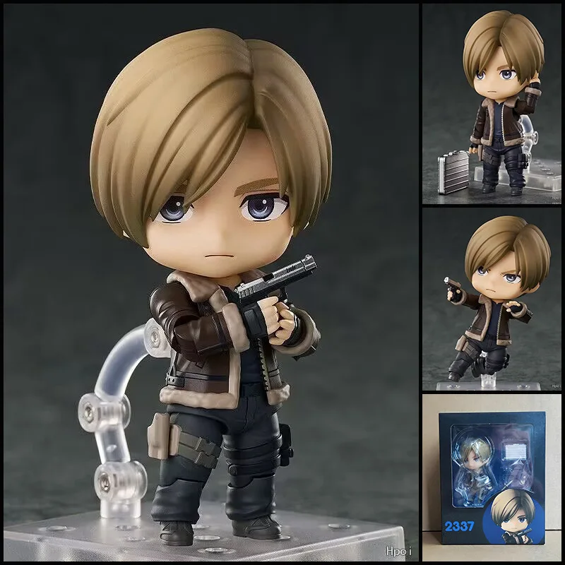 Anime #2761 #2337 Q Version Ada Wong & Leon S. Kennedy Statue Set Swappable Faces Movable Joints Desktop Decor Gifts Collectible