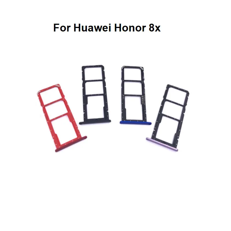 Nieuw Voor Huawei Honor 8X Sim Card Tray Slot Houder Socket Adapter Connector Reparatie Onderdelen Vervanging