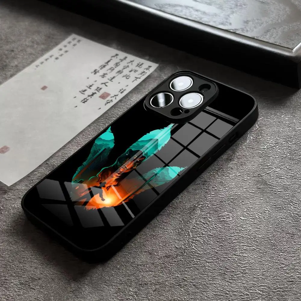 World Jurassic Park Phone Case for iPhone 13 Pro Max 14 Plus 12 Mini 11 15 X XR XS 8 7 Plus SE Tempered Glass Back Cover