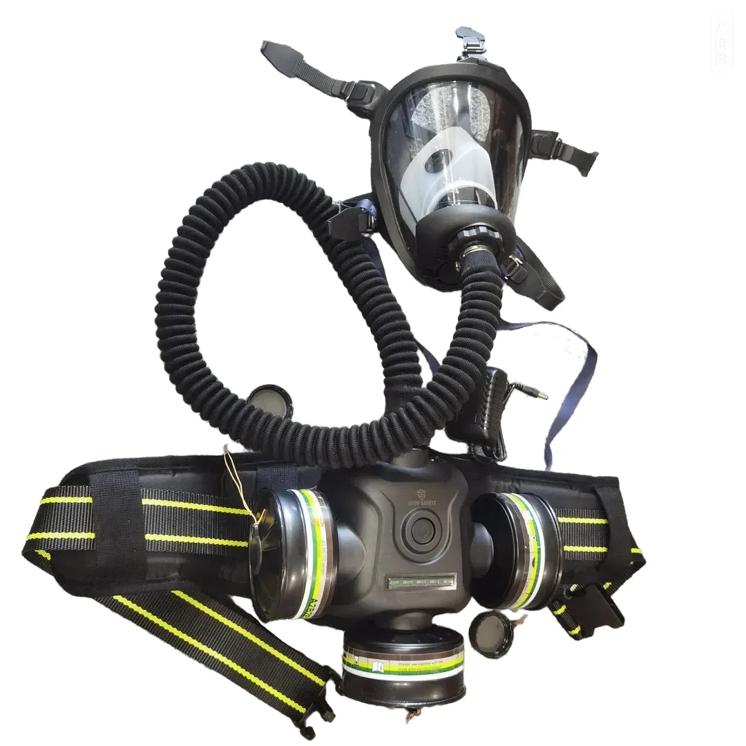 Ayon Electric Respirator (PAPR) Powered Air-Purifying Full Face Mask For Mining Firefighting Three Filters above 4 Hours