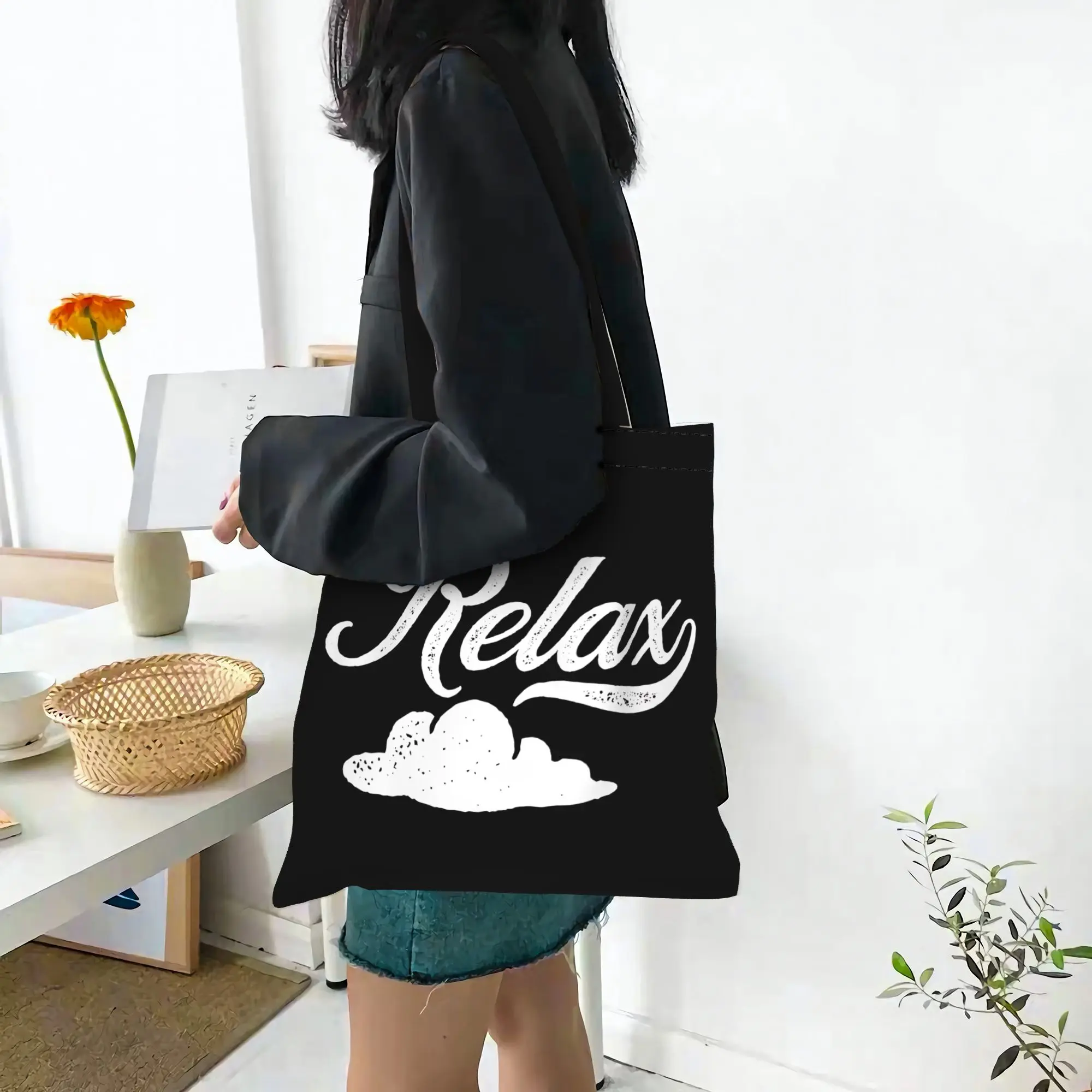 

Холщовая сумка-тоут 2026: Женская сумка через плечо с логотипом для школы и отдыха