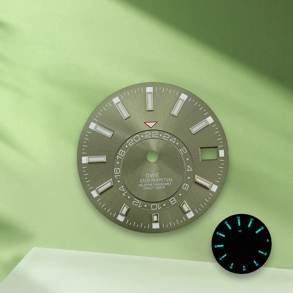 28.5mm S Logo Skywalker Dial white dial No Hands Suitable For NH35/NH36 Japan Movement  Watch Modification Accessories ﻿ ﻿