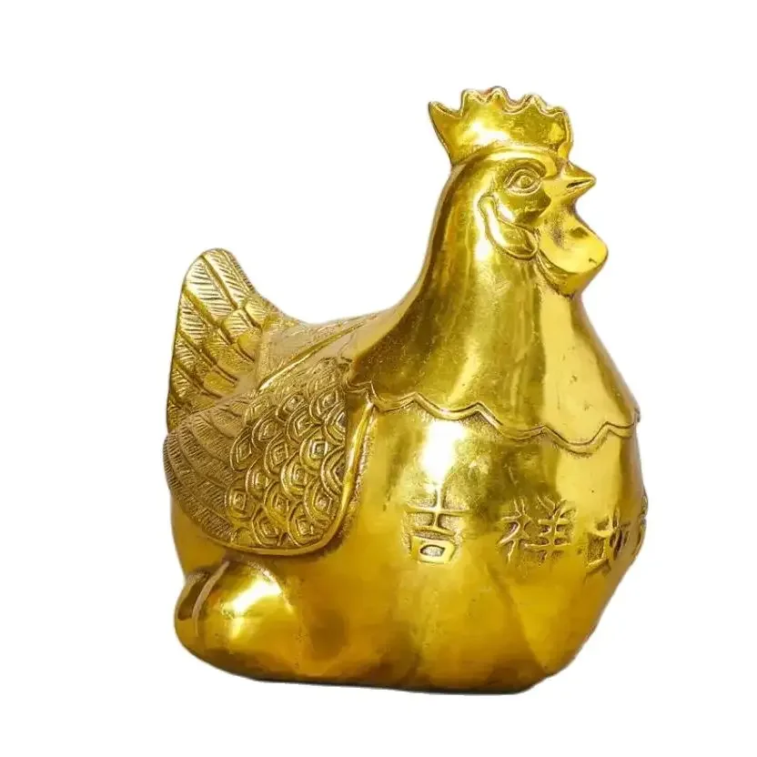 Metal Hen, Golden Egg Chicken Decoration, Home, Office, Cultural and Creative Decoration