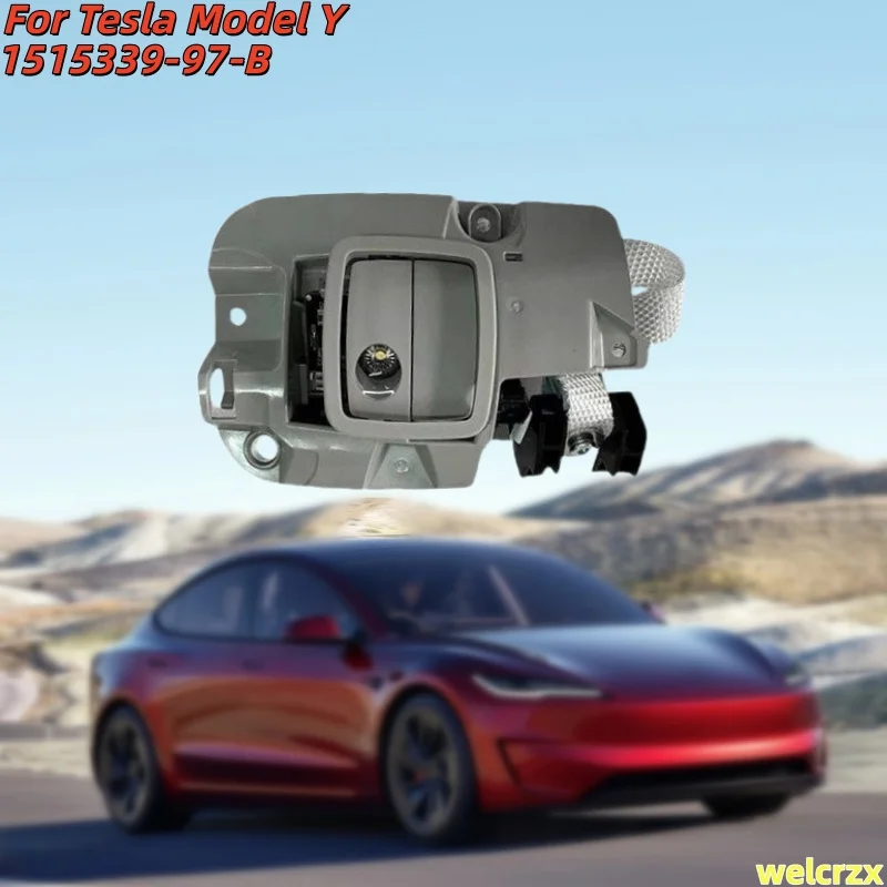 

1515339-97-B 1515339 для Tesla Model Y, правый внутренний потолочный светильник, крышка с крючком для пальто, задний потолочный светильник, задняя крышка, автозапчасти, 1 шт.