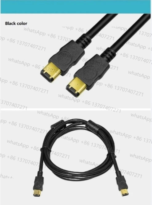 Cable de datos IEEE1394A IEEE 1394 6P a 6P 6P-6P Cable de cámara industrial de 6 pines a 6 pines Firewire 400 Mbps 1,5 m 3m 5m 10m 15m