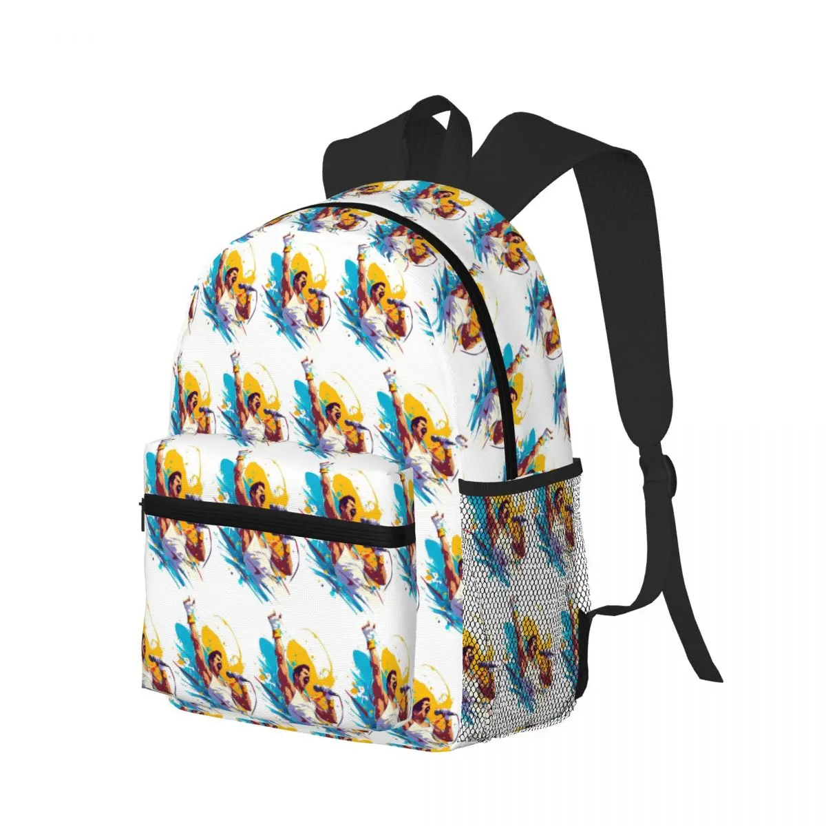 Freddie Mercury Rock Band Queen Student Backpack School Bag Hiking Travel Daypack for Men Women Bookbag Shoulder Bags