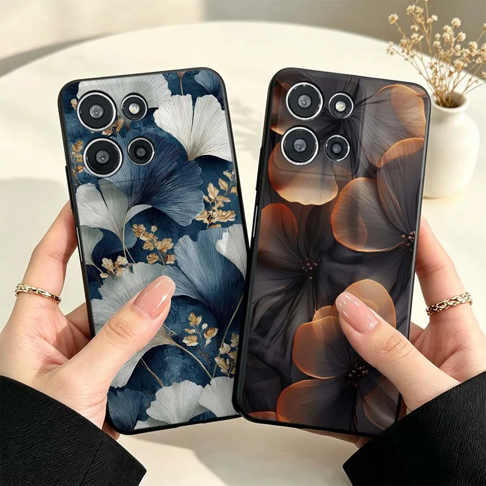 Leaf Art Pattern Cover For Motorola Edge 70 60 50 G31 G23 G15 G14 G13 G06 G04 G Stylus Power Play 2026 Phone Case