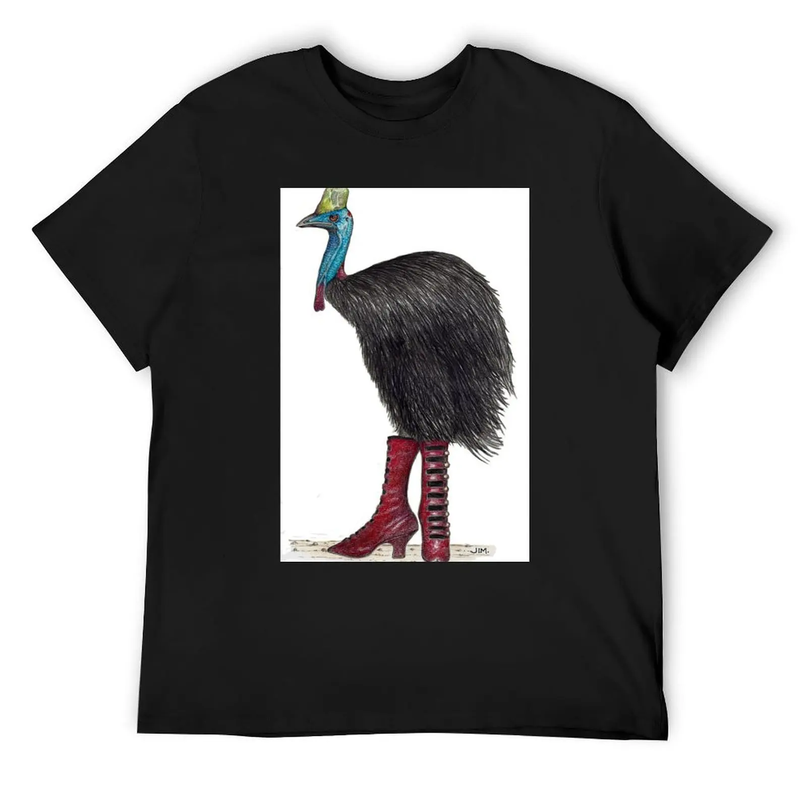 Cassowary in Victorian boots T-Shirt rapper graphic tees customs design your own boys whites t shirts for men cotton