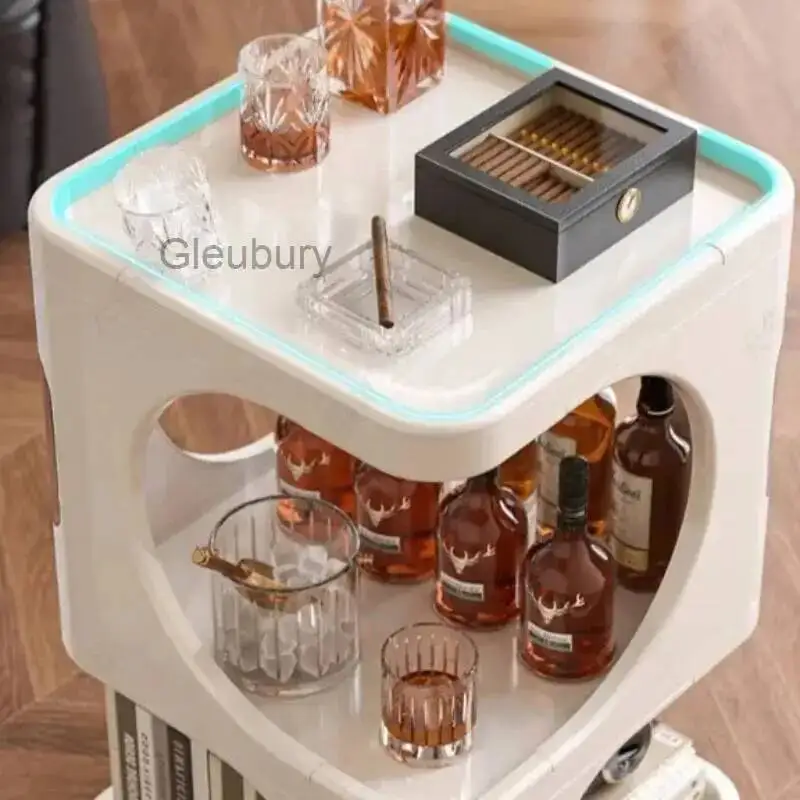 Trolley Sofa Side Movable Villa Salon Kitchen Homestay Modern Salon Trolley Storage Commercial Furniture Carrito Auxiliar Lstc