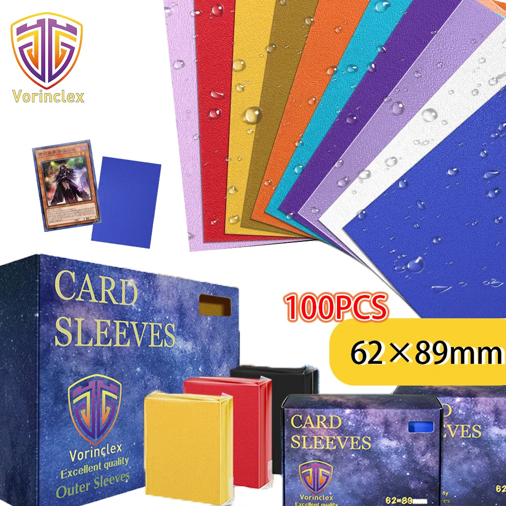 

100 шт. матовых мягких протекторов для карт 62x89 мм, топ-лодеры, мягкие протекторы TCG для японских коллекционных карт YGO