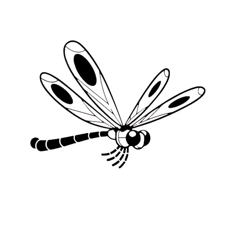16 * 11.7cm animal insect dragonfly cute and interesting design, car window bumper, motorcycle decoration, vinyl sticker