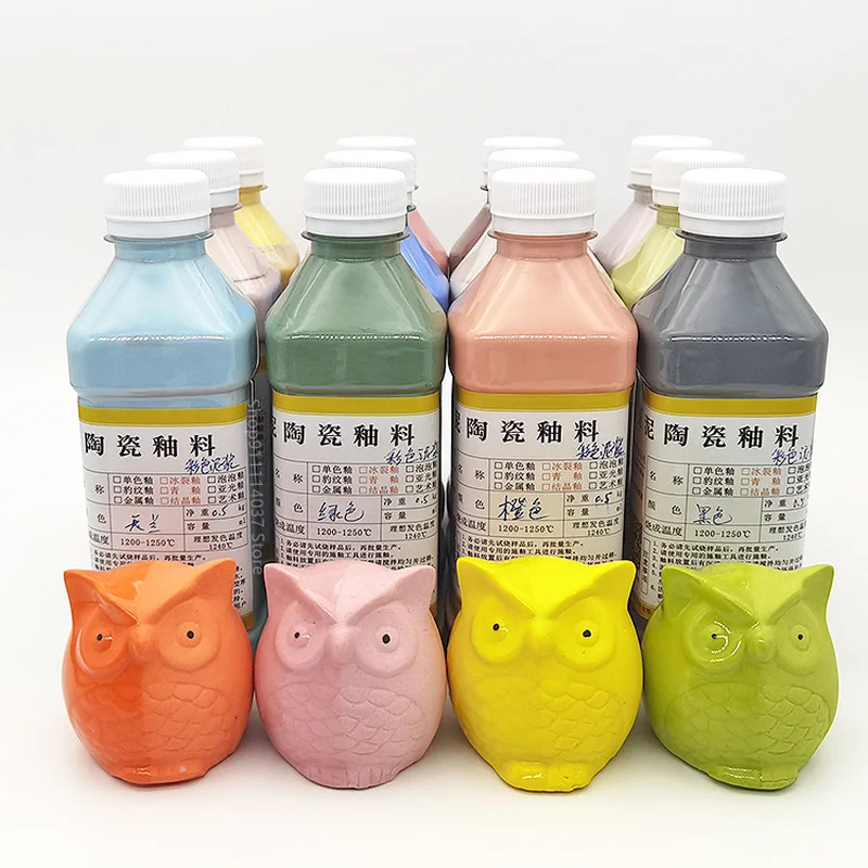 500ml Pottery Art Color Mud Slurry Gypsum Mold Grouting Multicolor Porcelain Makeup Clay Tools Firing Grouting High White Clay