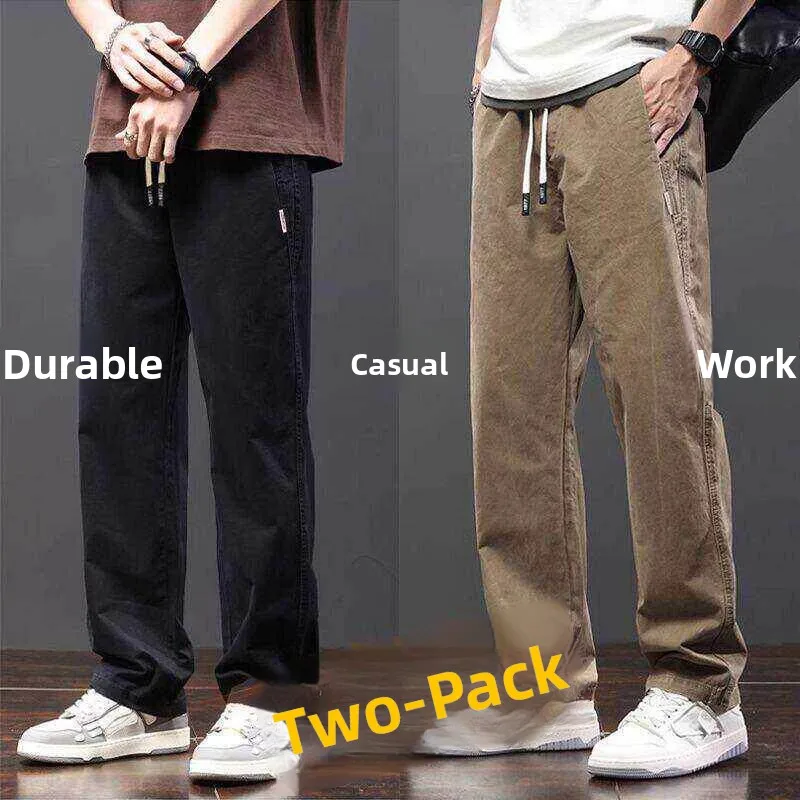 Loose Men's Work Pants Outdoor Construction Site Labor Protection Clothing Summer Spring Large Size Straight Leg Casual Pants