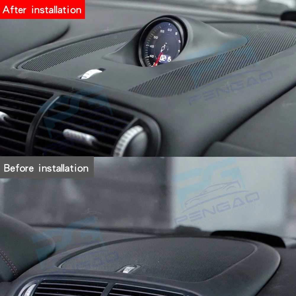 Car Stopwatch for Porsche Cayenne 957 955 2004-2010 Stopwatch Clock Watch Cover Plate Upgrading Automotive Interior Accessories