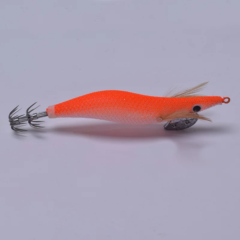 1 Stück Leuchtender Holz-Garnelenhaken Fluoreszierender Angelköder Nachgeahmter Raketen-Tintenfisch Verstärkter Haken Angelzubehör – Detail 14