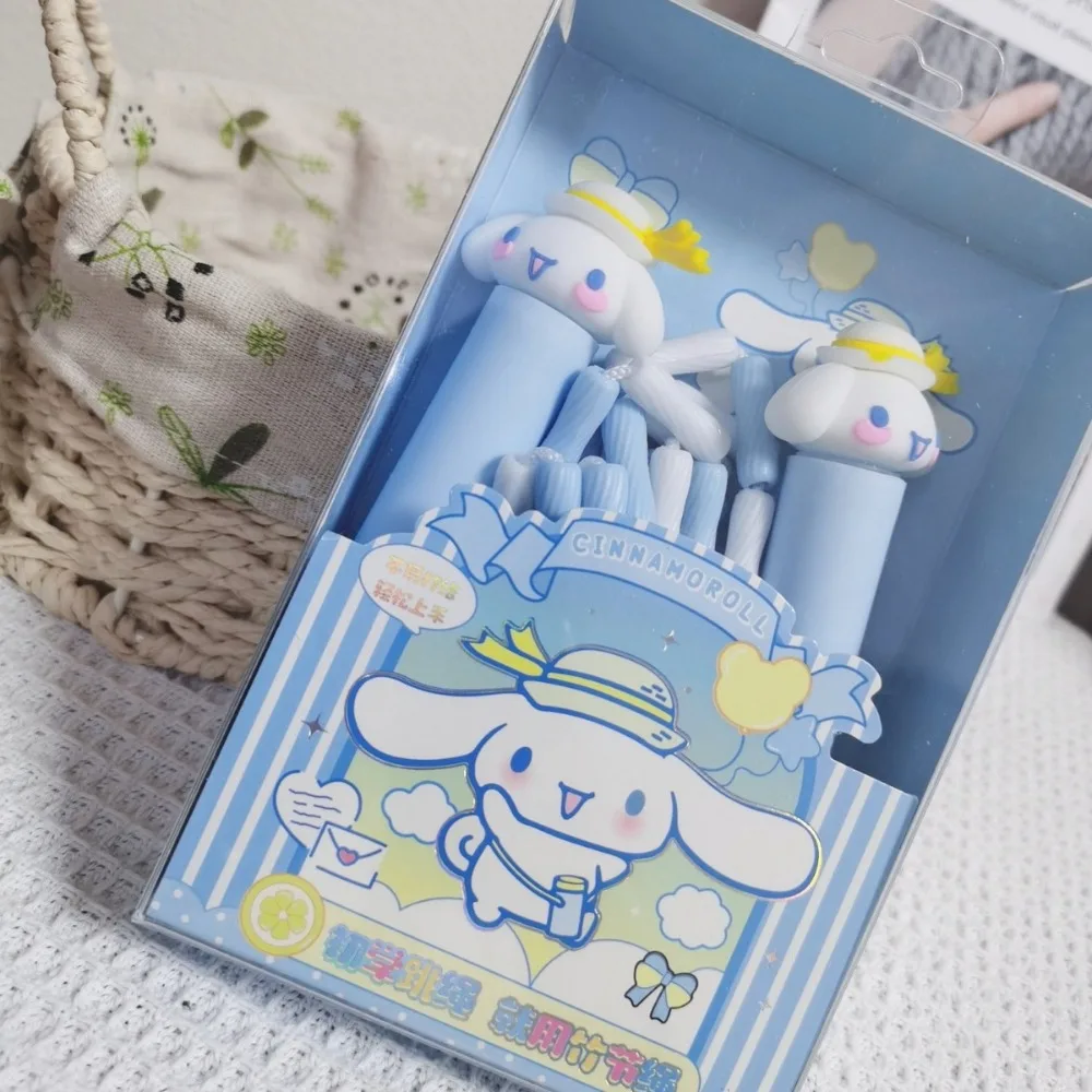 

Kawaii Cute Sanrio Pochacco My Melody Boxed Bamboo Joint Jump Rope Adjustable Pupil At Home Fitness Movement Articles for Use