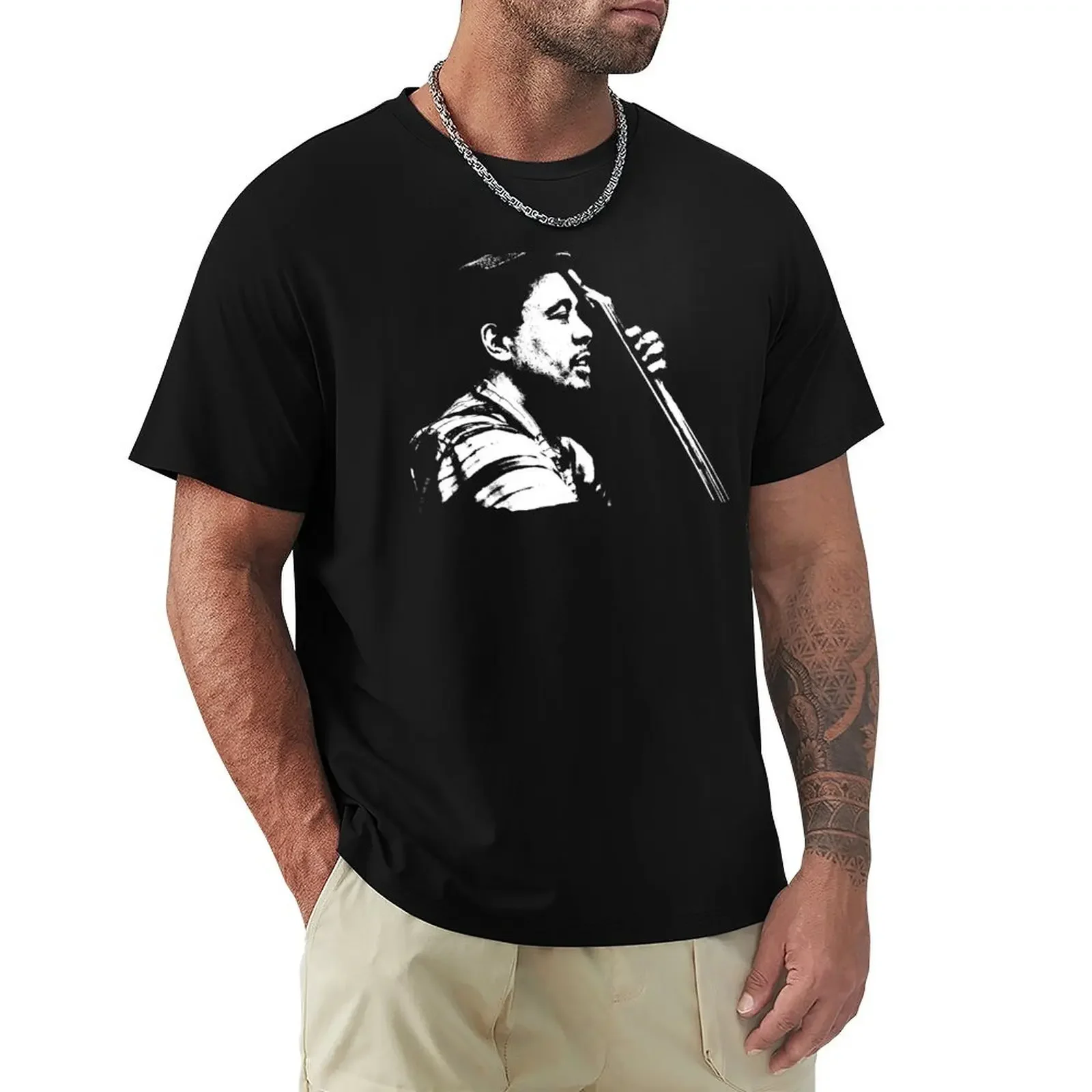 

Charles Mingus - Portrait T-Shirt heavyweights vintage anime shirt vintage graphic tee plain t shirts men