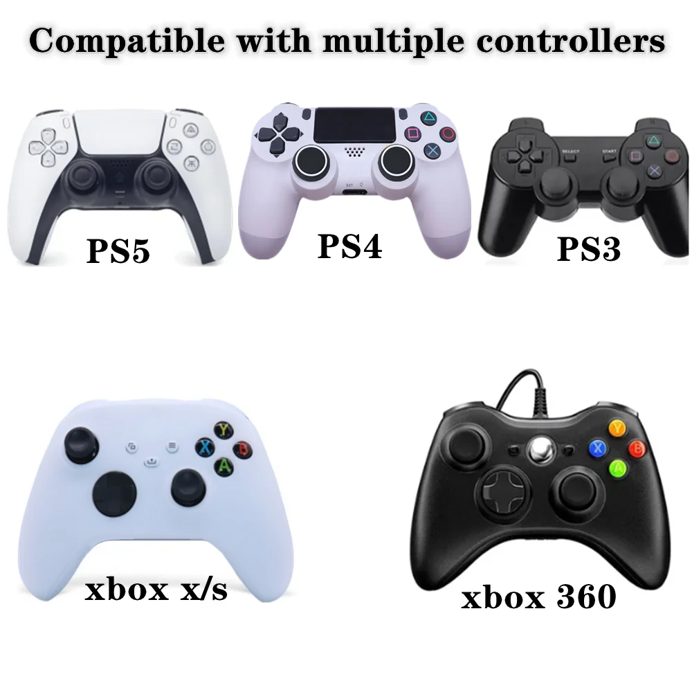 สําหรับ Playstation 5 PS5 PS4 PS3 Xbox Series X/S 360 One S Controller จอยสติ๊กอุปกรณ์เสริมซิลิโคนหมวก Thumb Stick Grip Caps