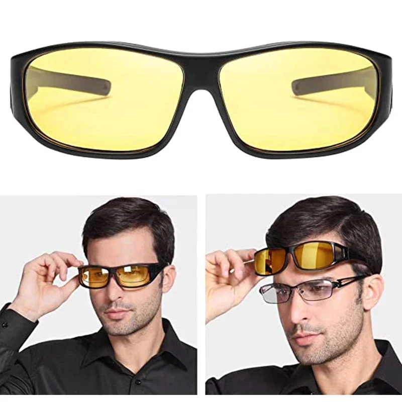 Gafas de visión nocturna para coche, gafas de seguridad antideslumbrantes, Anti-UV, gafas de sol para conducir, accesorios de Interior de coche