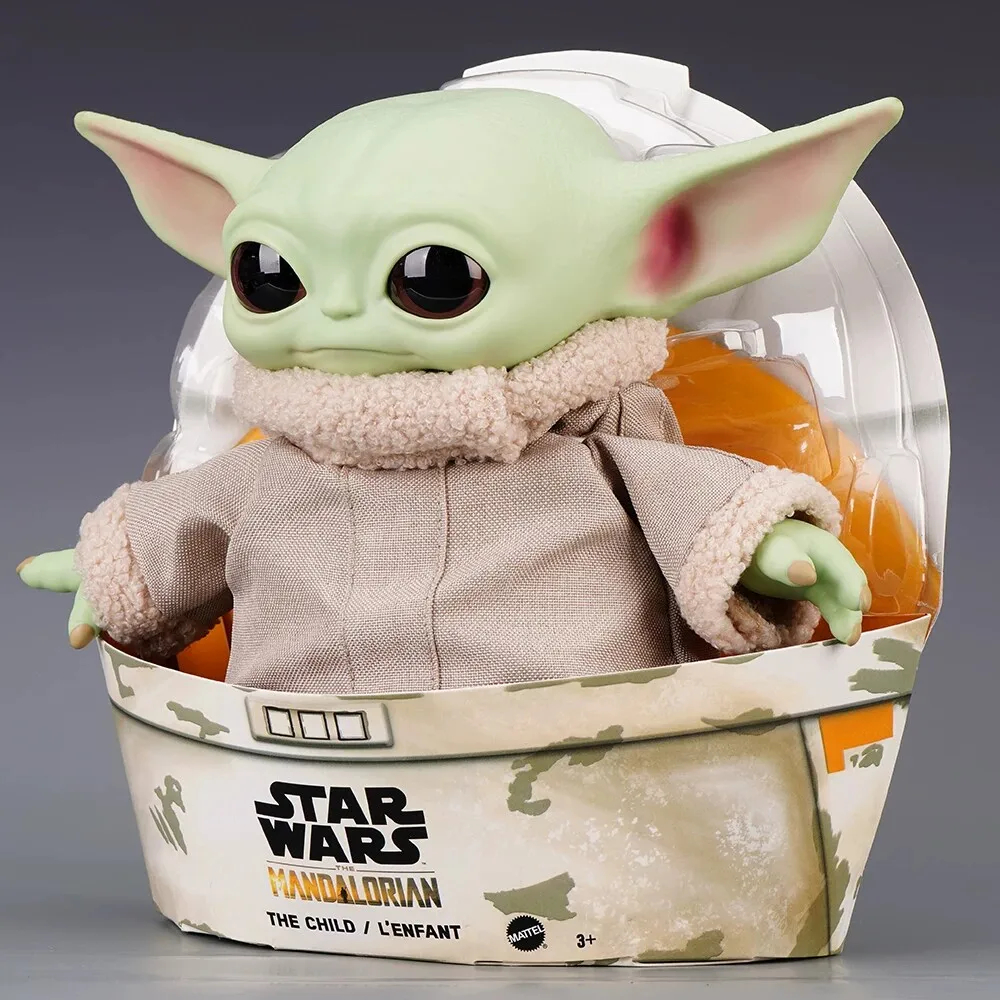 17CM 28cm Star Wars Yoda Baby Grogu Actionfigur Niedliches Plüschmodell auf Lager Geburtstagsgeschenk für Jungen The Mandalorian Sammlerpuppe – Detail 8