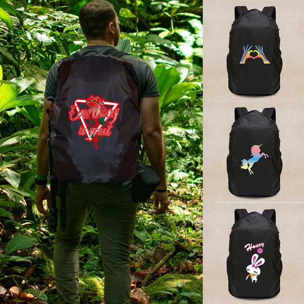 Simple Lightweight Nylon Backpack Dust Cover Travel Accessories Fit for 20L‑70L Backpack for Camping Hiking