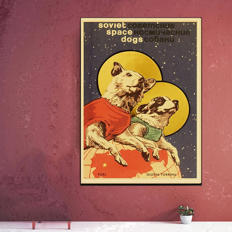 Soviet USSR CCCP Posters Stalin Retro Kraft Paper Sticker Vintage Room Bar Decor Aesthetic Art Wall Painting Posters for Wall