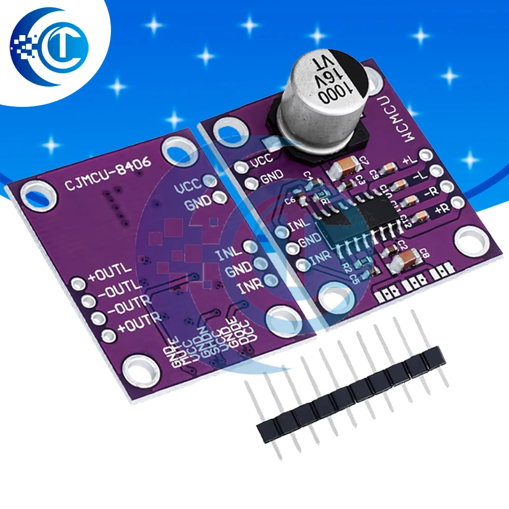 CJMCU-8406 PAM8406 No interference stereo class D audio power amplifier module development board
