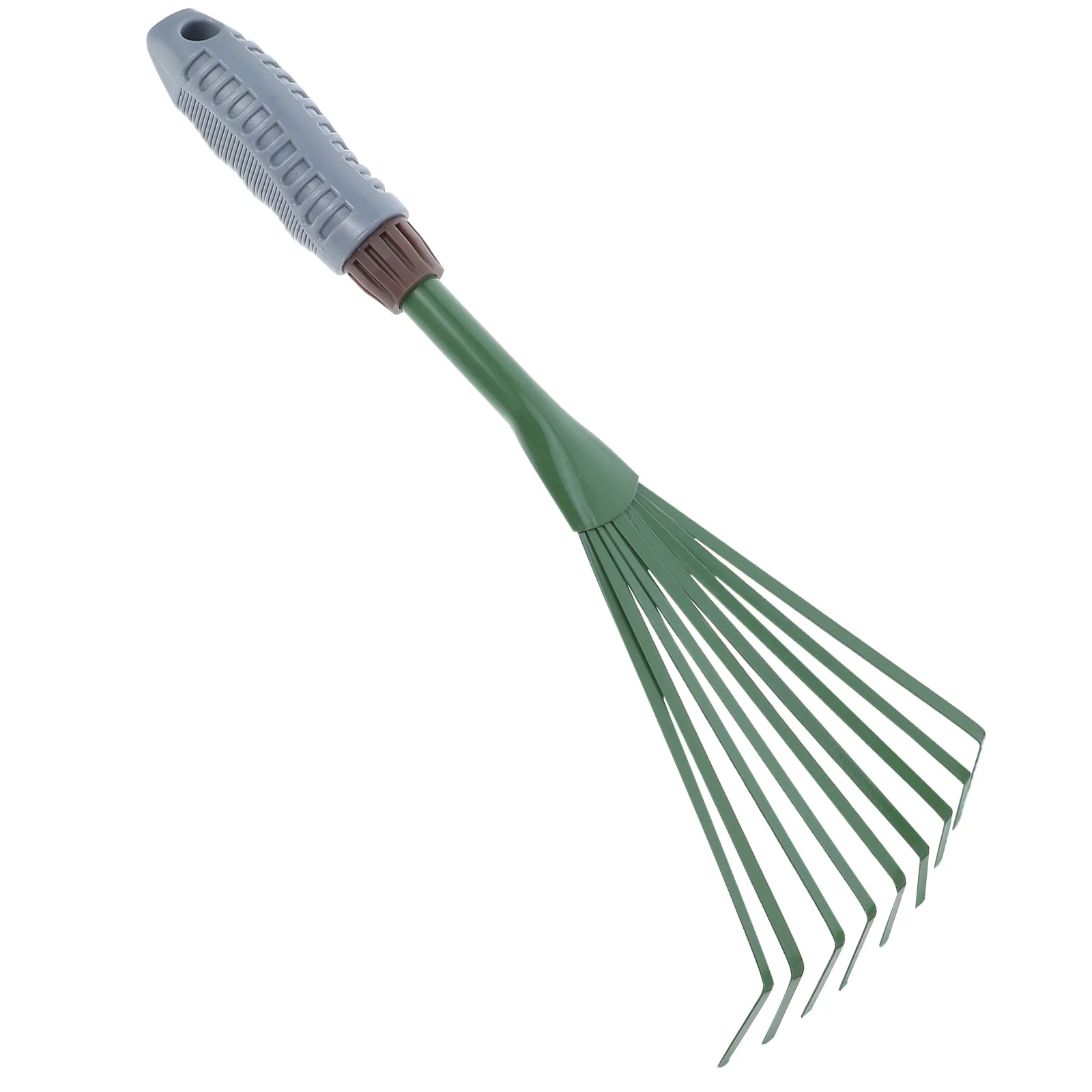 

9 Teeth Garden Cleaning Rake Heavy Duty Metal Tool For Pet Excrement Removal Long Handle Weed Leaf Rake For Yard Outdoor Use