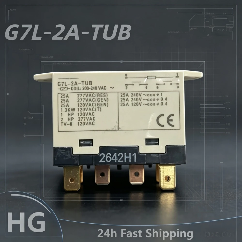 Original G7L-2A-TUB 200-240VAC G7L-2A-TUB-240VAC G7L-2A-TUB-200VAC high power relay