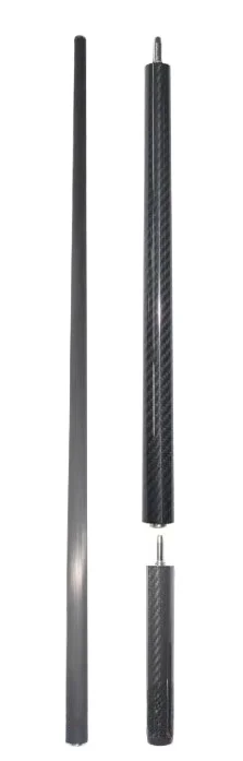 3 Sections Carbon Fiber Jump Cue Set Low Deflection Light Weight Uniloc Joint for Billiard Games 13.8mm H Phenolic Tip