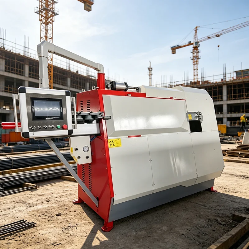 CNC Rebar Stirrup Making Machine 5-13mm Single Wire with ±1mm Accuracy for Precast Concrete Factory