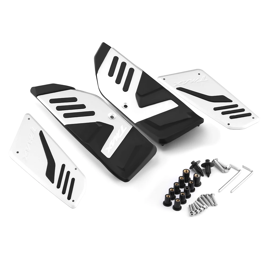 Motorcycle Footboard Steps Motorbike Foot Footrest Pegs Plate Pads For Yamaha T-MAX 530 SX/DX 2017 2018 2019 2020 2021 2022 2023